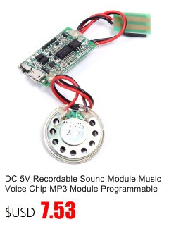 DC 5V Recordable Sound Module Music Voice Chip MP3 Module Programmable For Greeting Card/Postcard/Toys/Gift Box